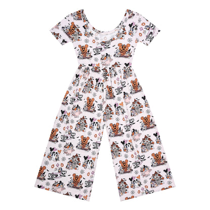 Halloween at the Park Wide Leg Jumpsuit