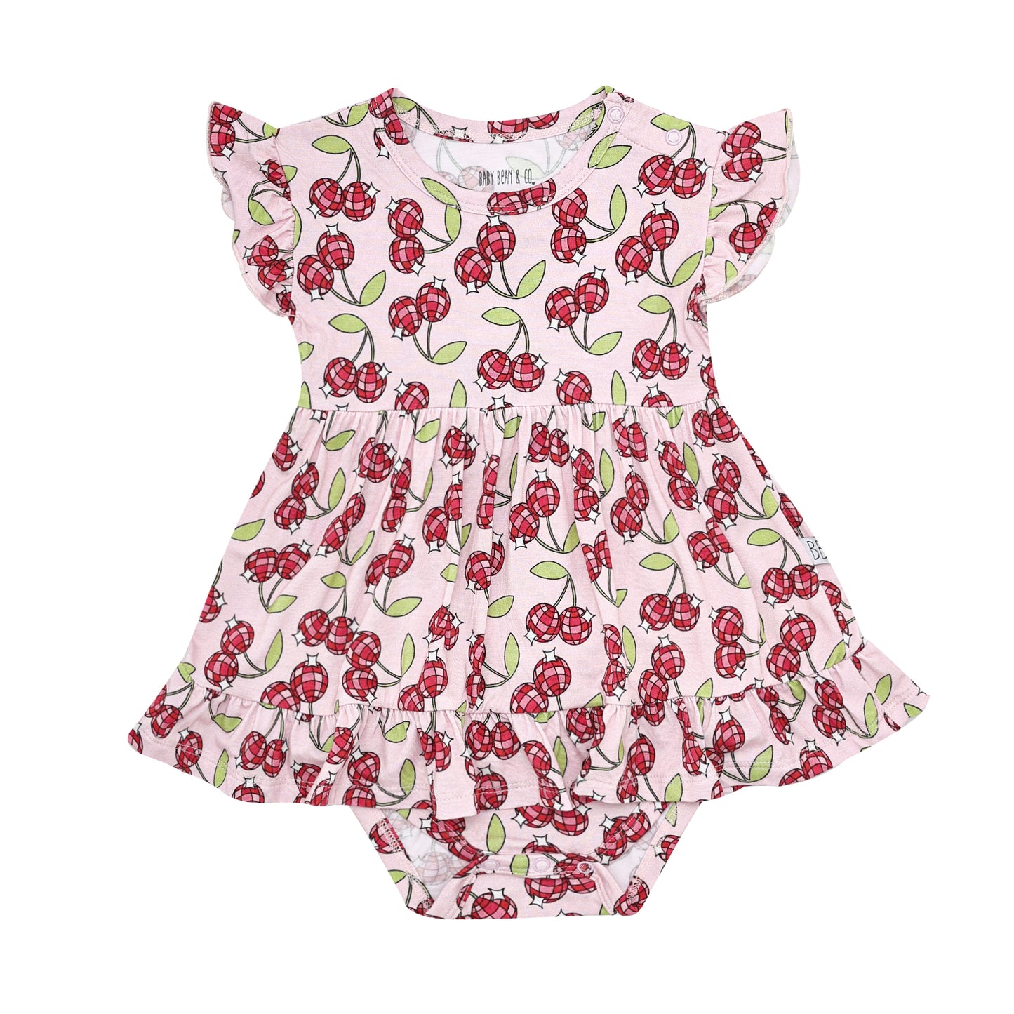 Cherry Pop Ruffled Bodysuit Twirl