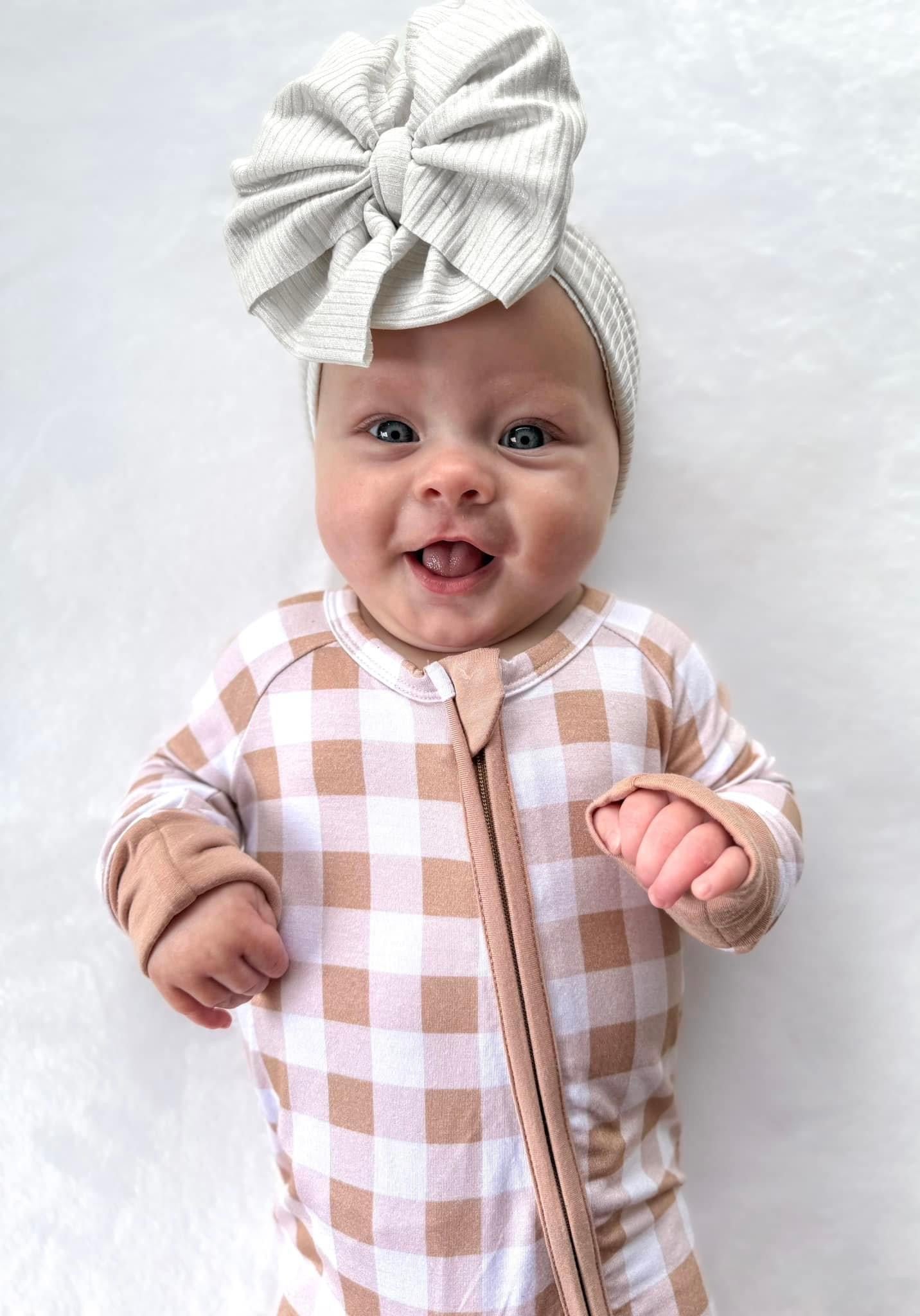 Autumn Gingham Convertible Footie