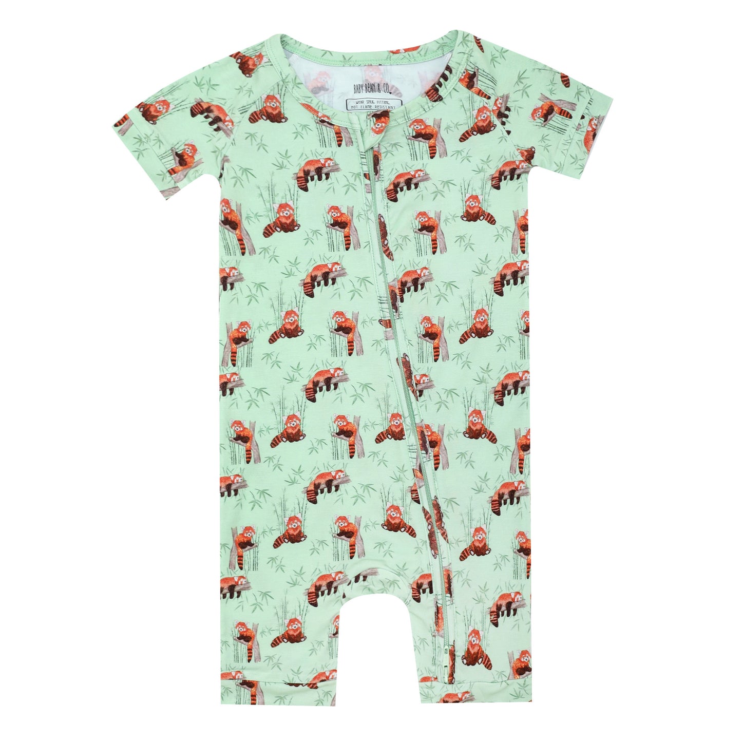 Caught Red Pand-d Shortie Romper