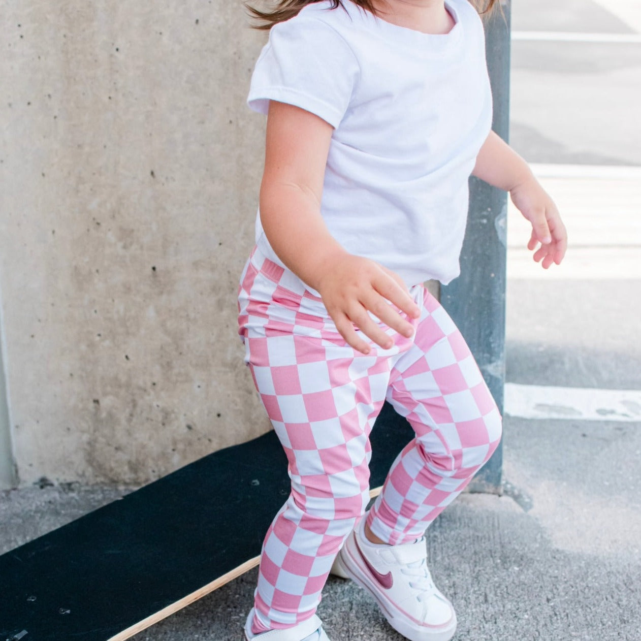 Pink Checkered Leggings