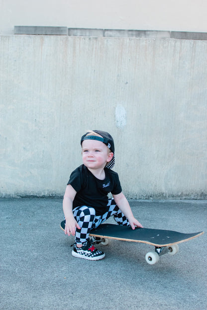 Leggings Black Checkered